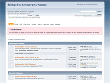 Tablet Screenshot of animorphsforum.com